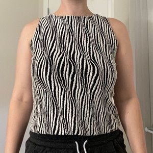 Black & White Tank Top